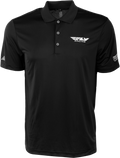 FLY RACING POLO BLACK/WHITE 3X