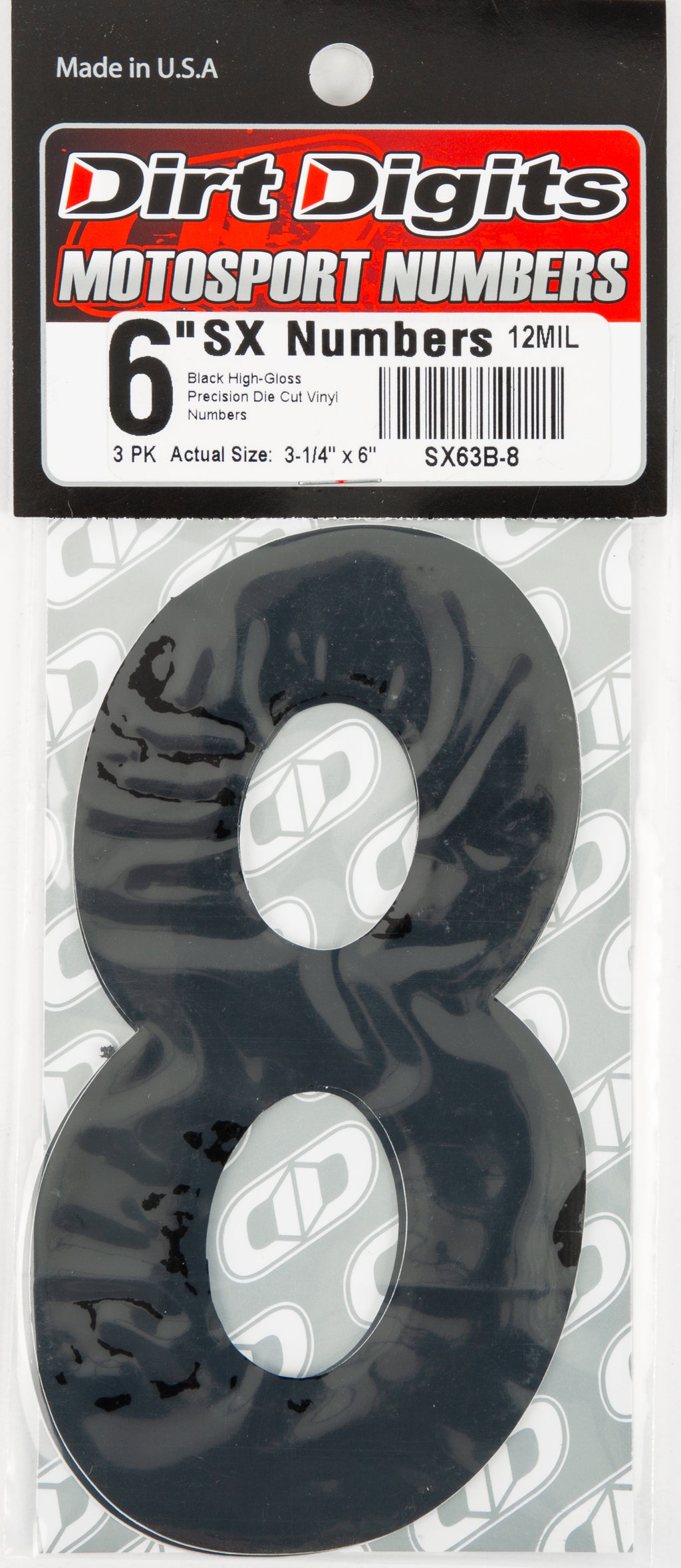 Super X Competition Stick-on Numbers