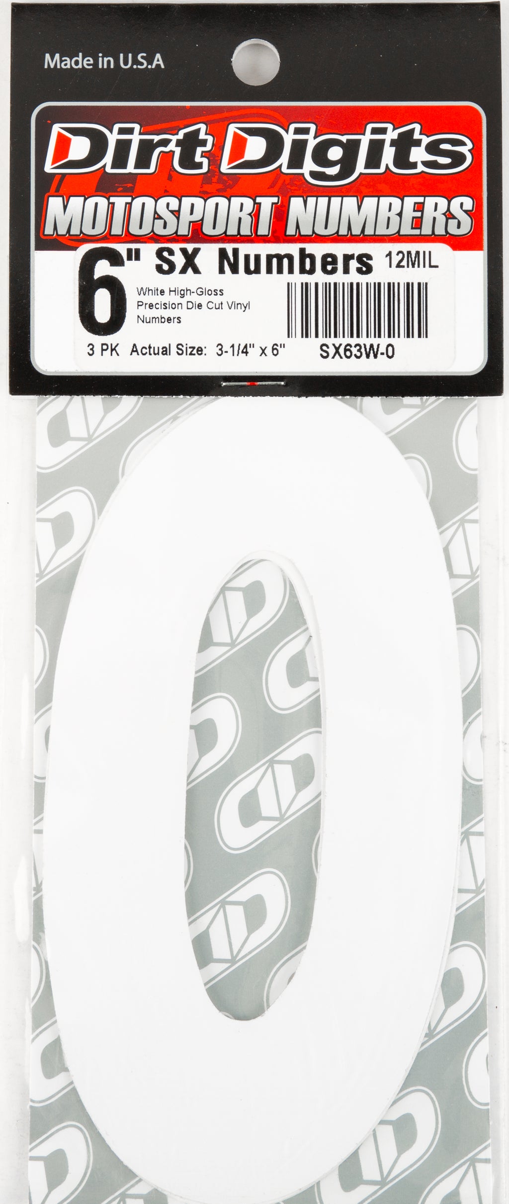 Super X Competition Stick-on Numbers