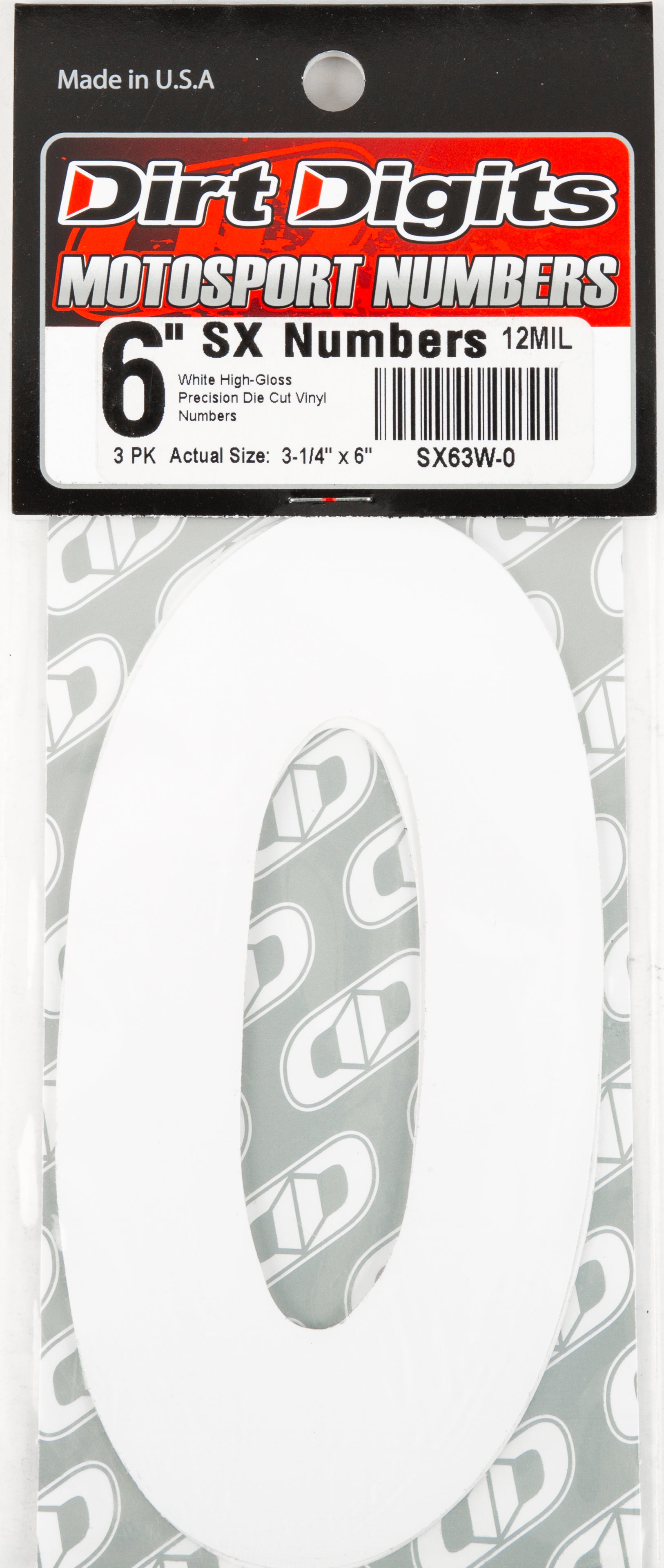 Super X Competition Stick-on Numbers