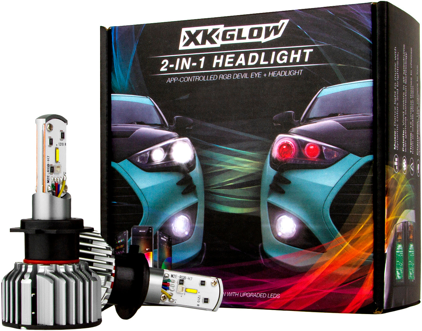H4 LED RGB Bulb Kit