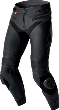 S1 D3O LEATHER LADIES PANTS BLACK 3XL