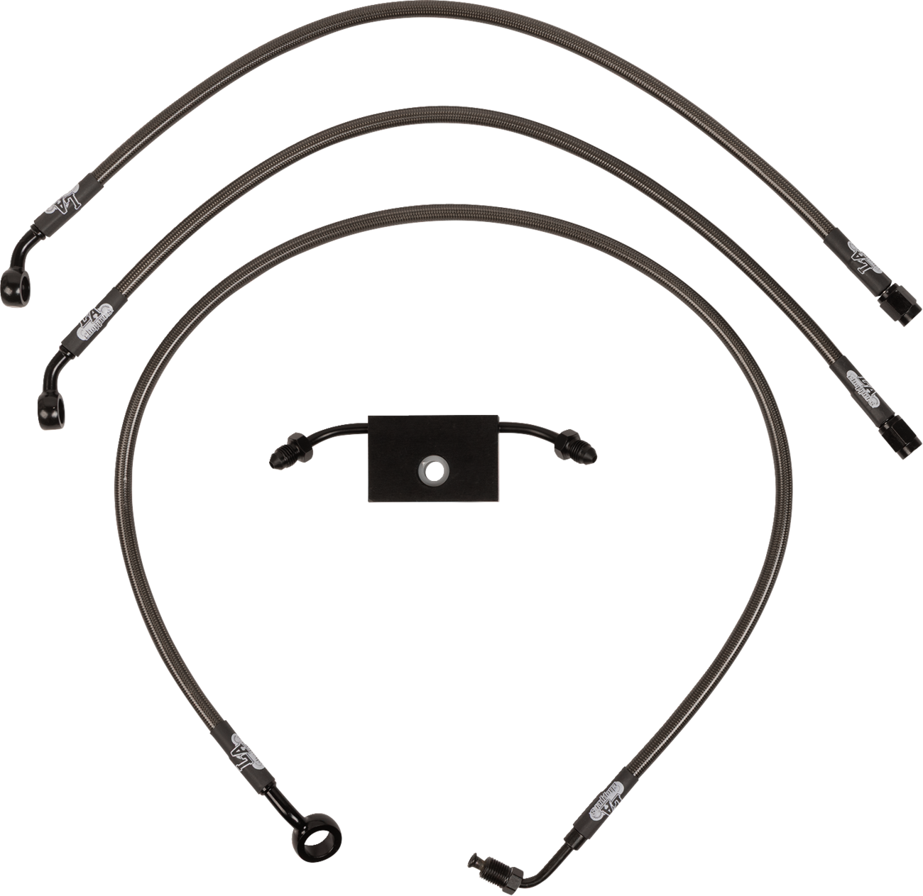 Midnight Braided Brake Line Kit