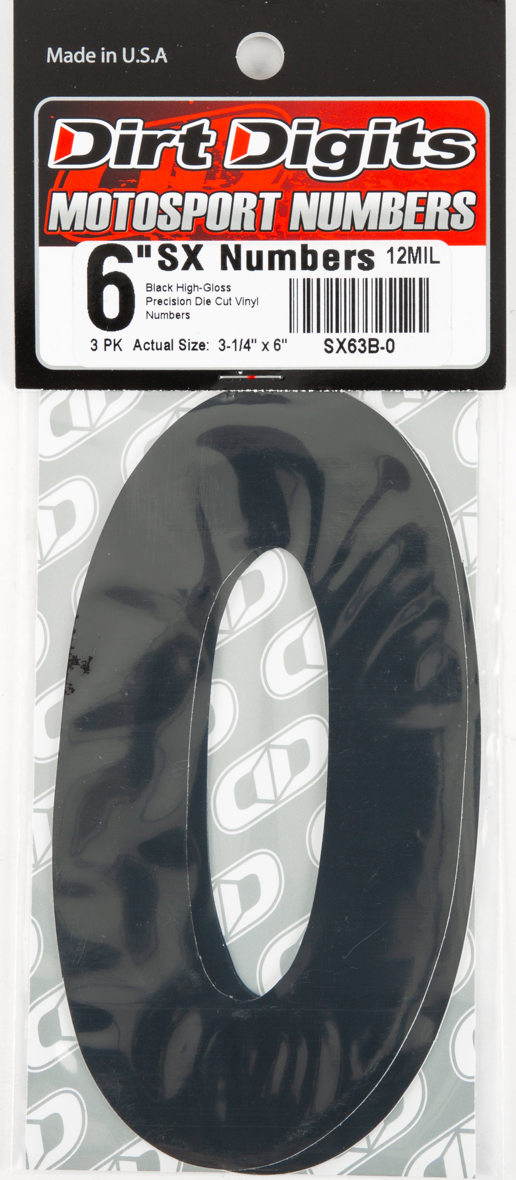 Super X Competition Stick-on Numbers