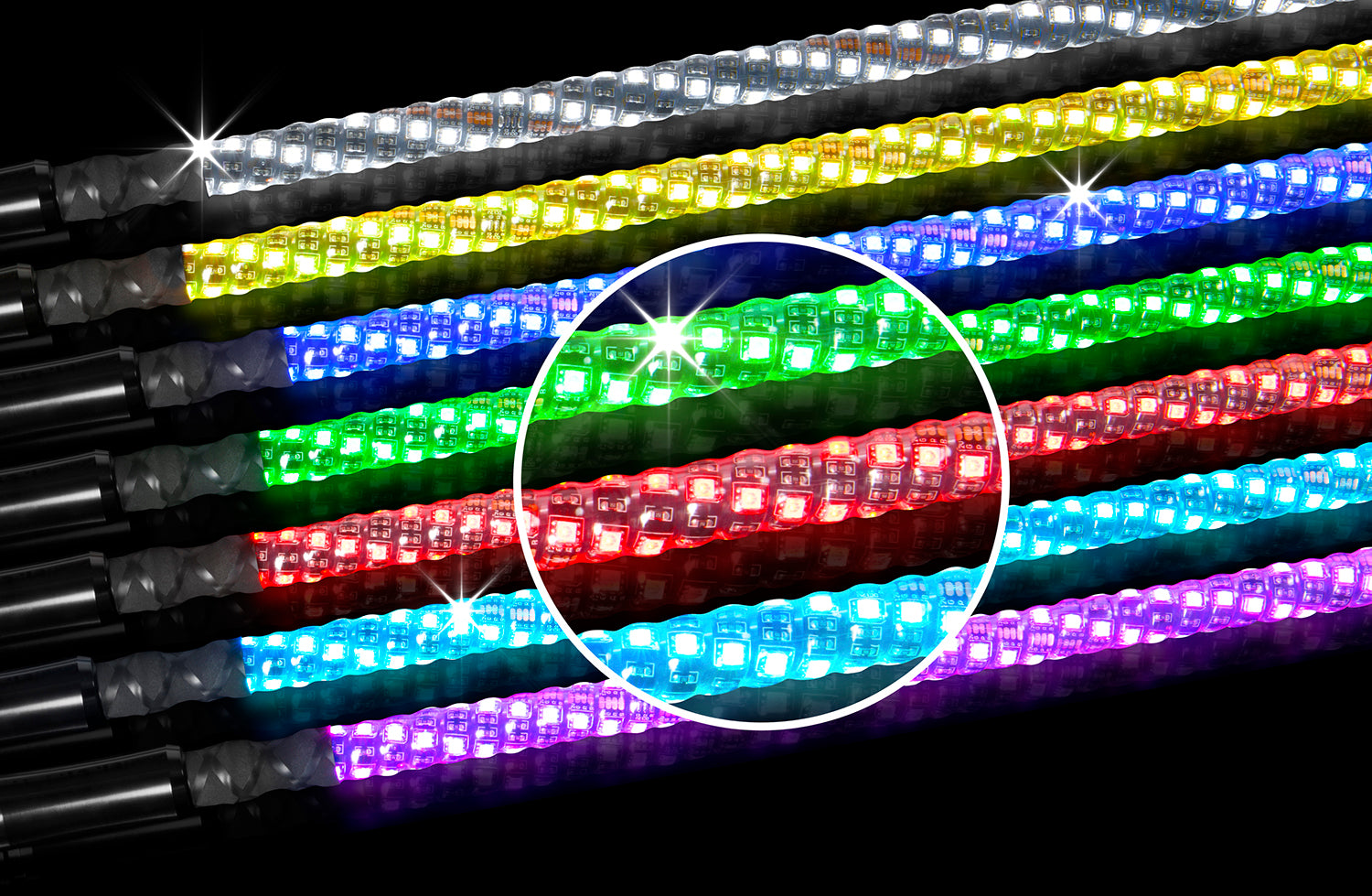 360 Degree RGB LED Whip Flag