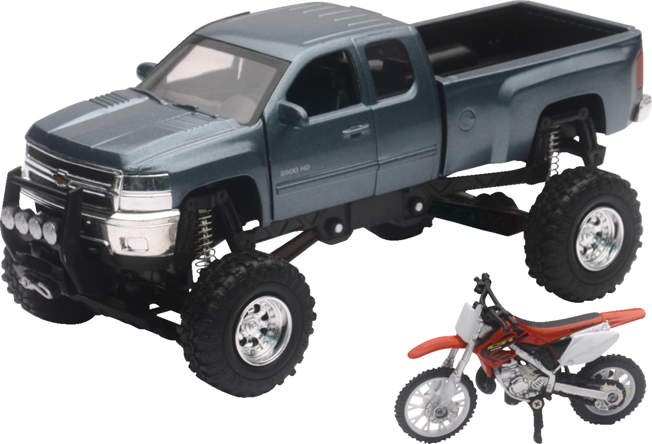 Offroad Pick Up Truck with Dirt Bike