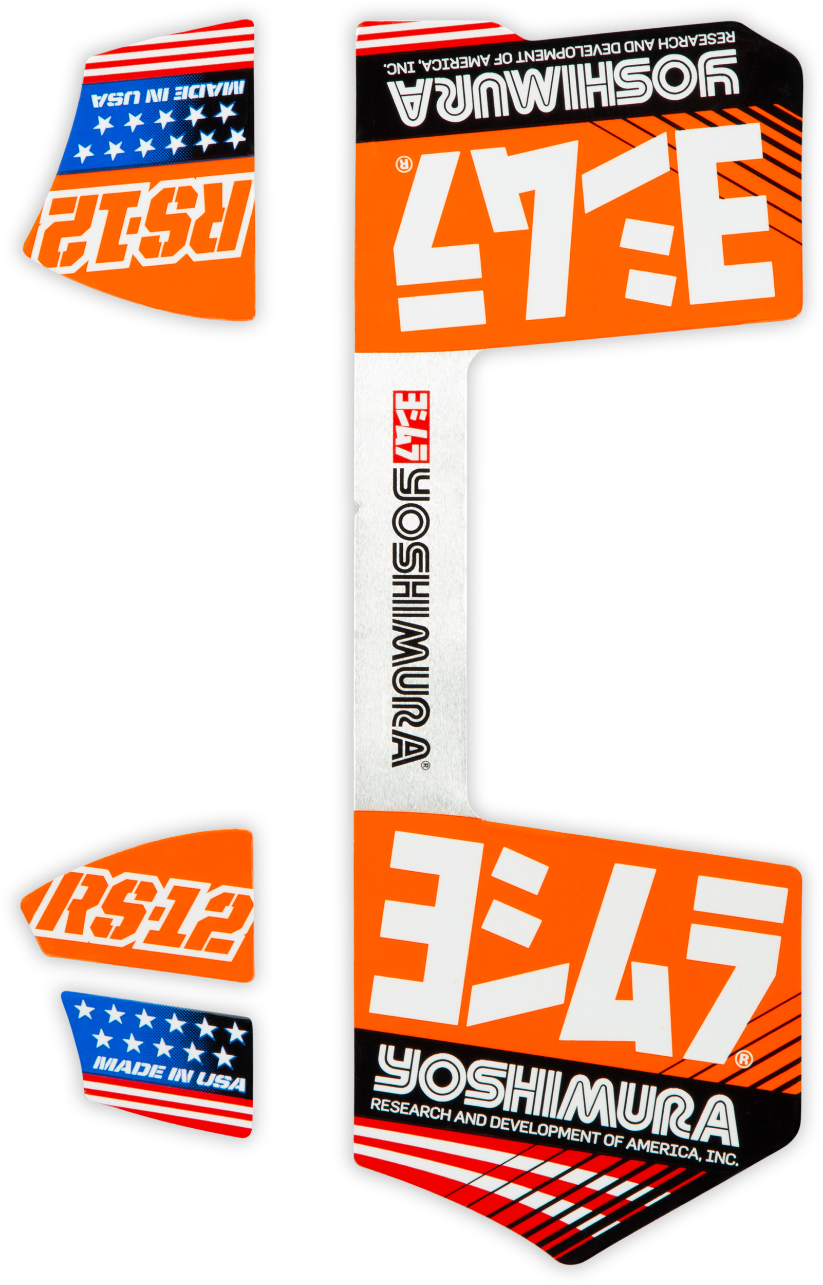 RS-12 Muffler Decals
