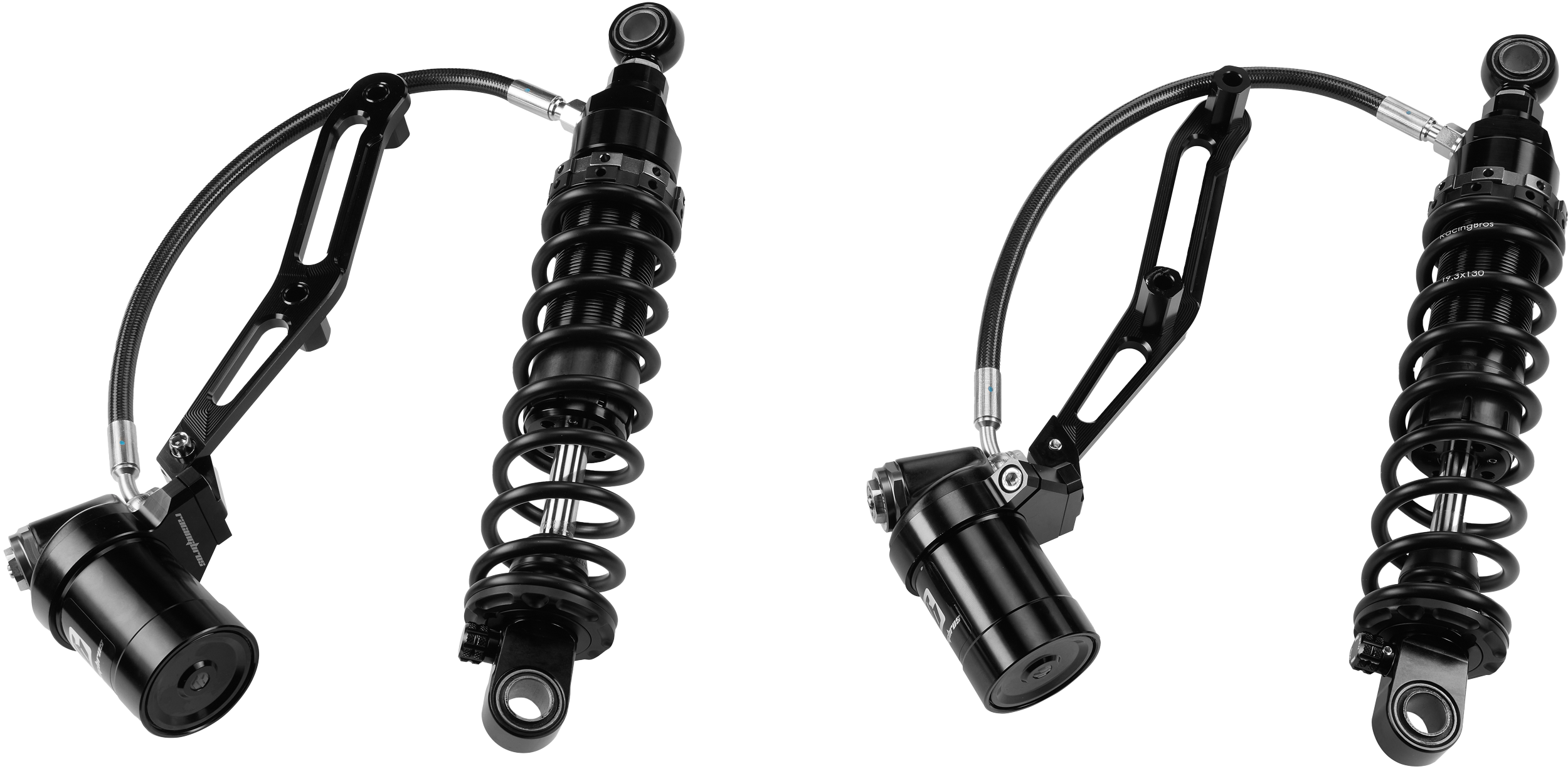 By Racing Bros Touring remote res shocks