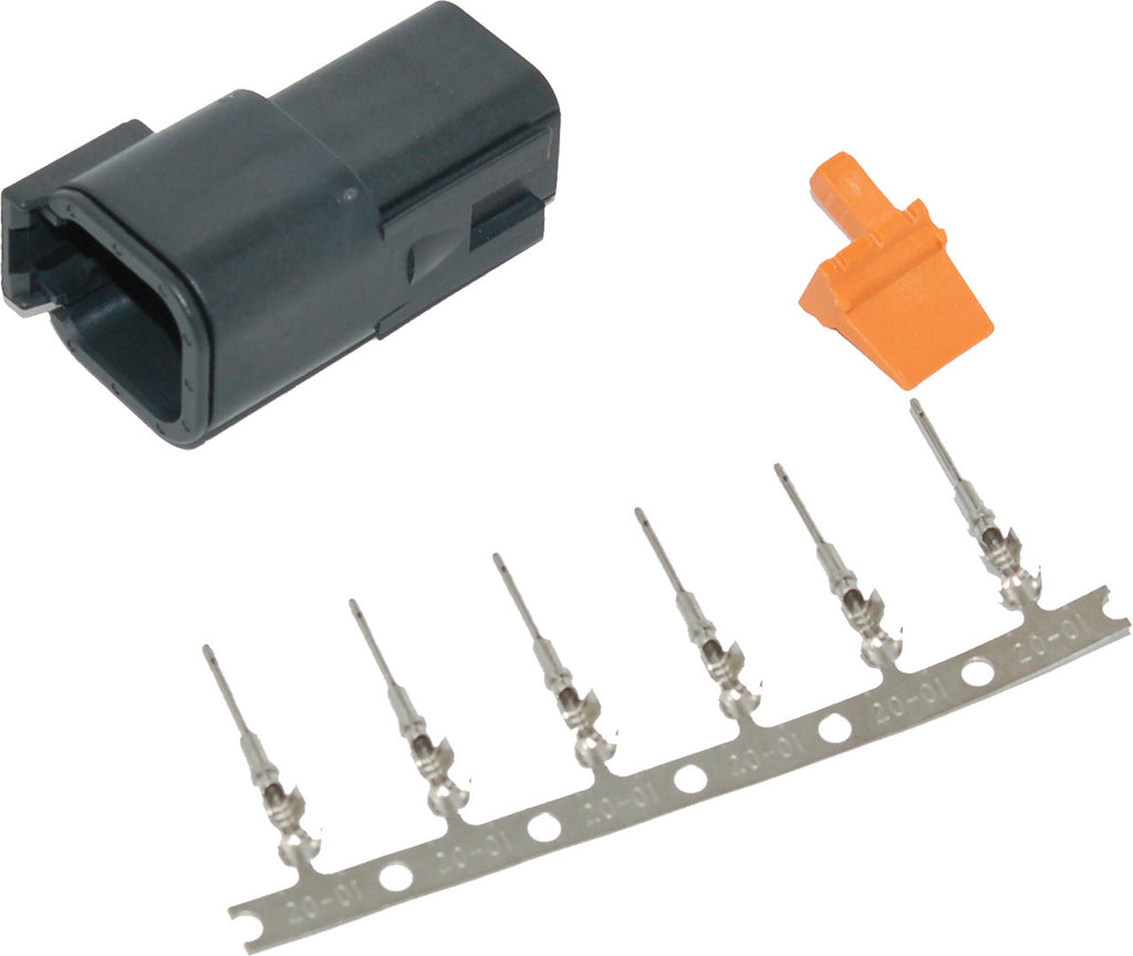 Deutsch DTM Receptacle W/Stamped Terminals and Wedgelock