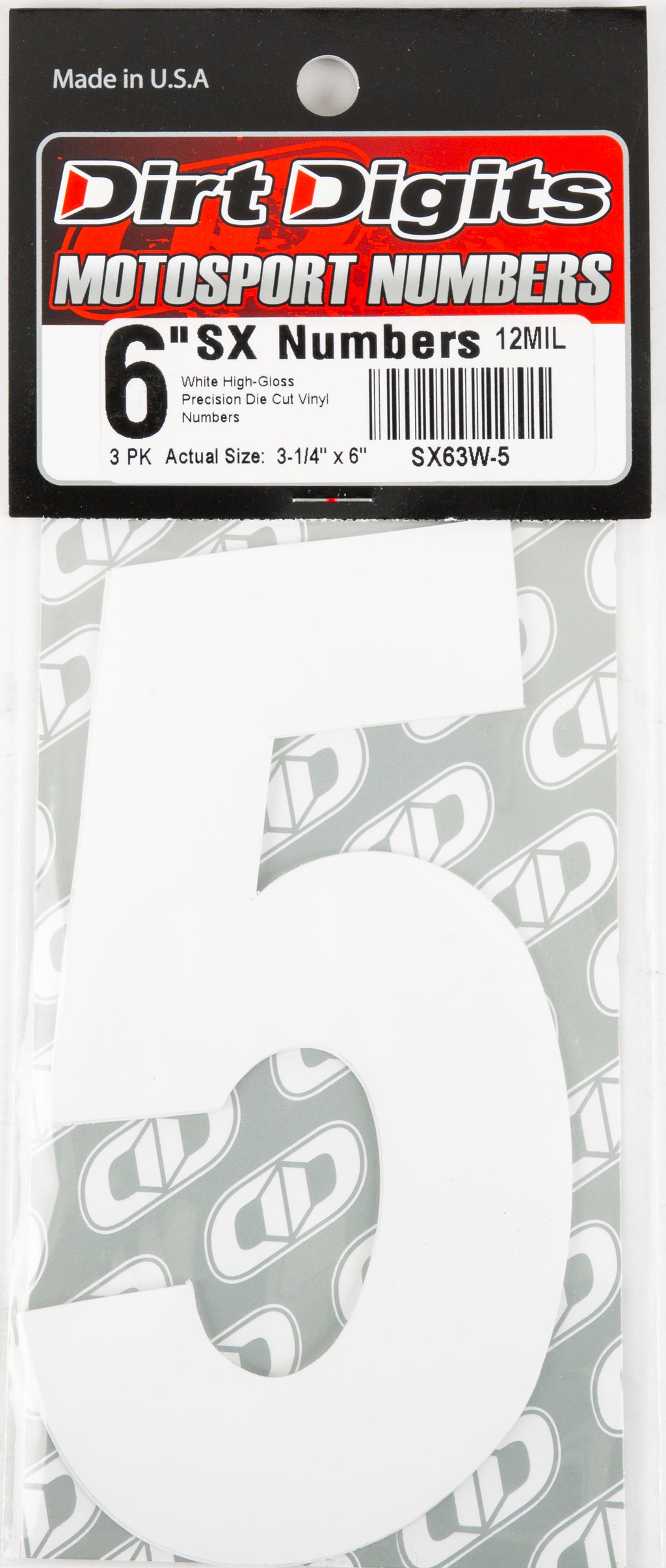 Super X Competition Stick-on Numbers