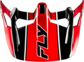WERX-R CARBON FLOW VISOR BLACK/RED
