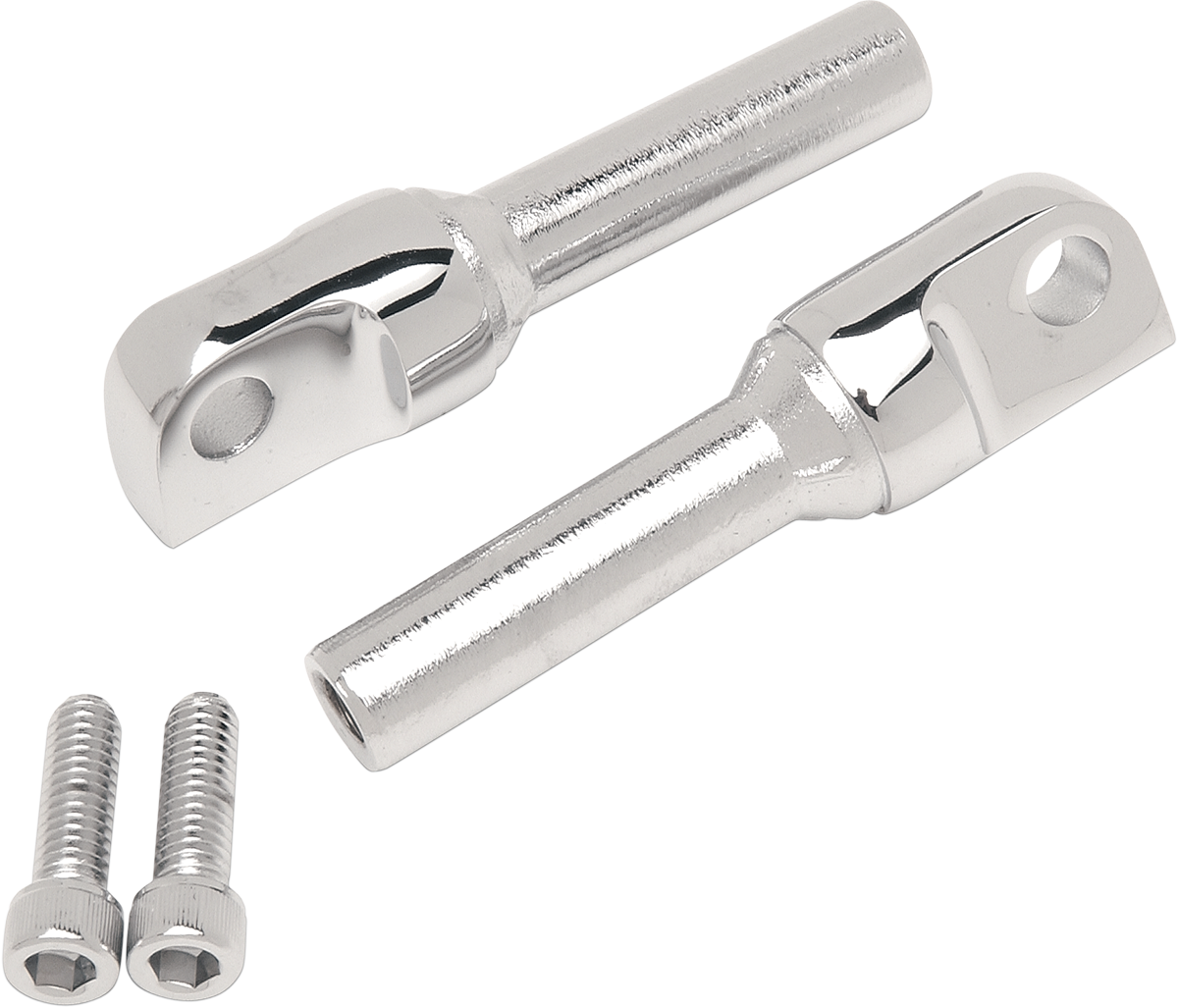 Chrome Adjustable Designer Peg Mounts