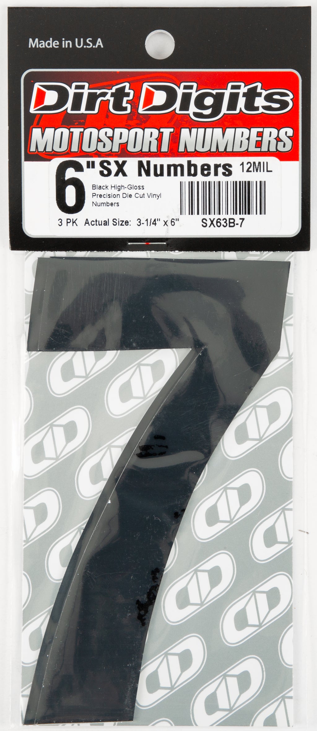 Super X Competition Stick-on Numbers