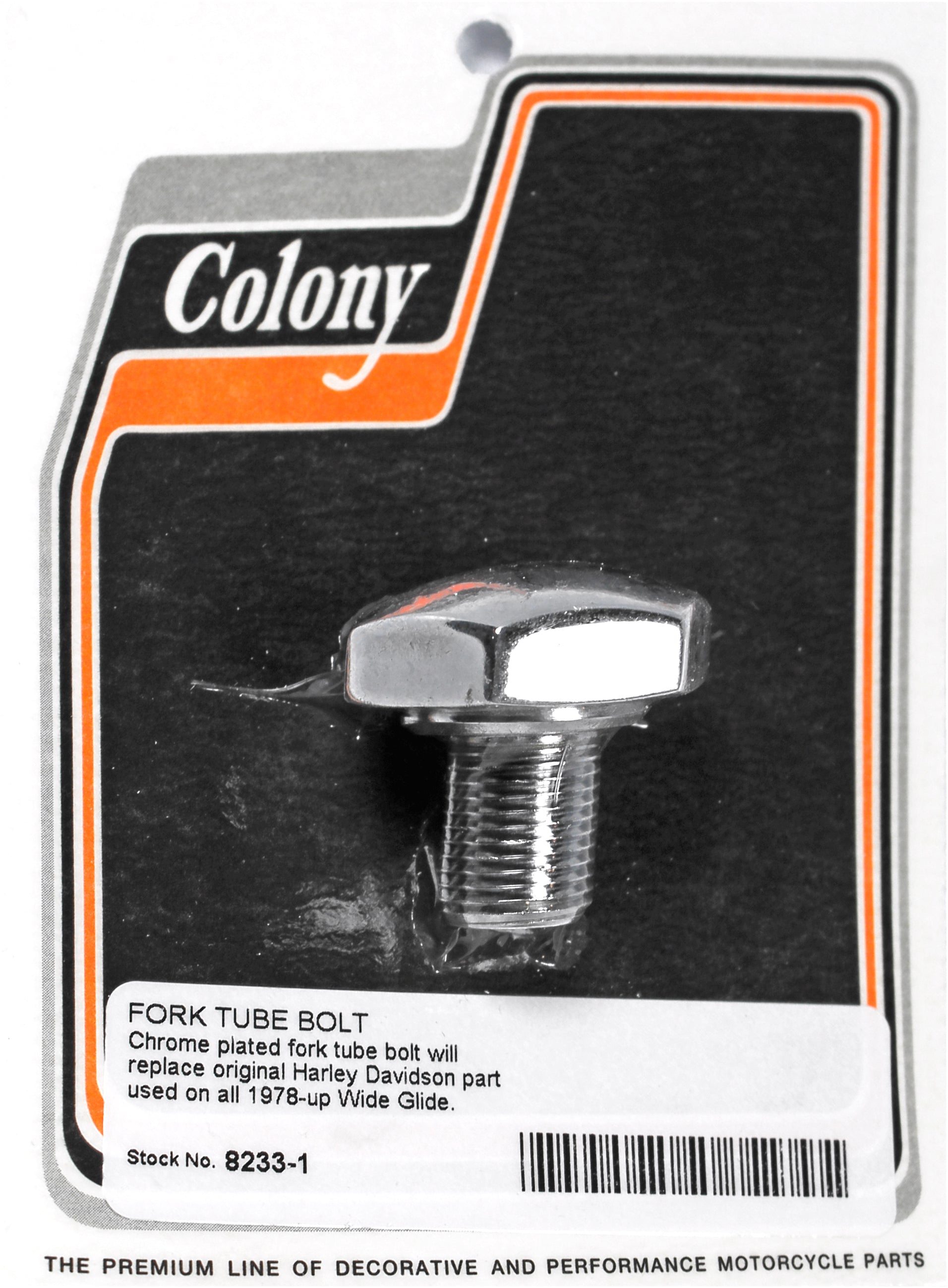 Fork Tube Bolt