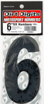 Super X Competition Stick-on Numbers