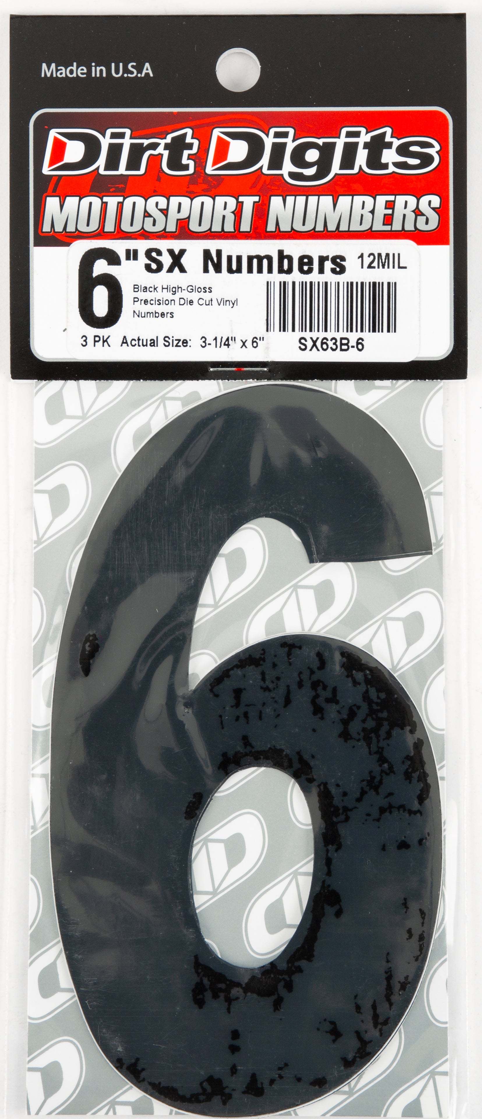 Super X Competition Stick-on Numbers