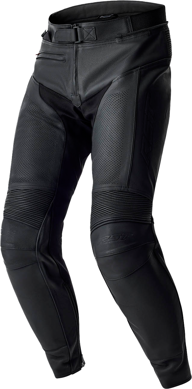 T2 D3O LEATHER PANTS BLACK 6XL