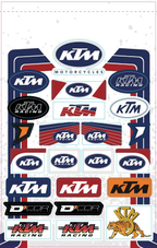 KTM Decal Sheet