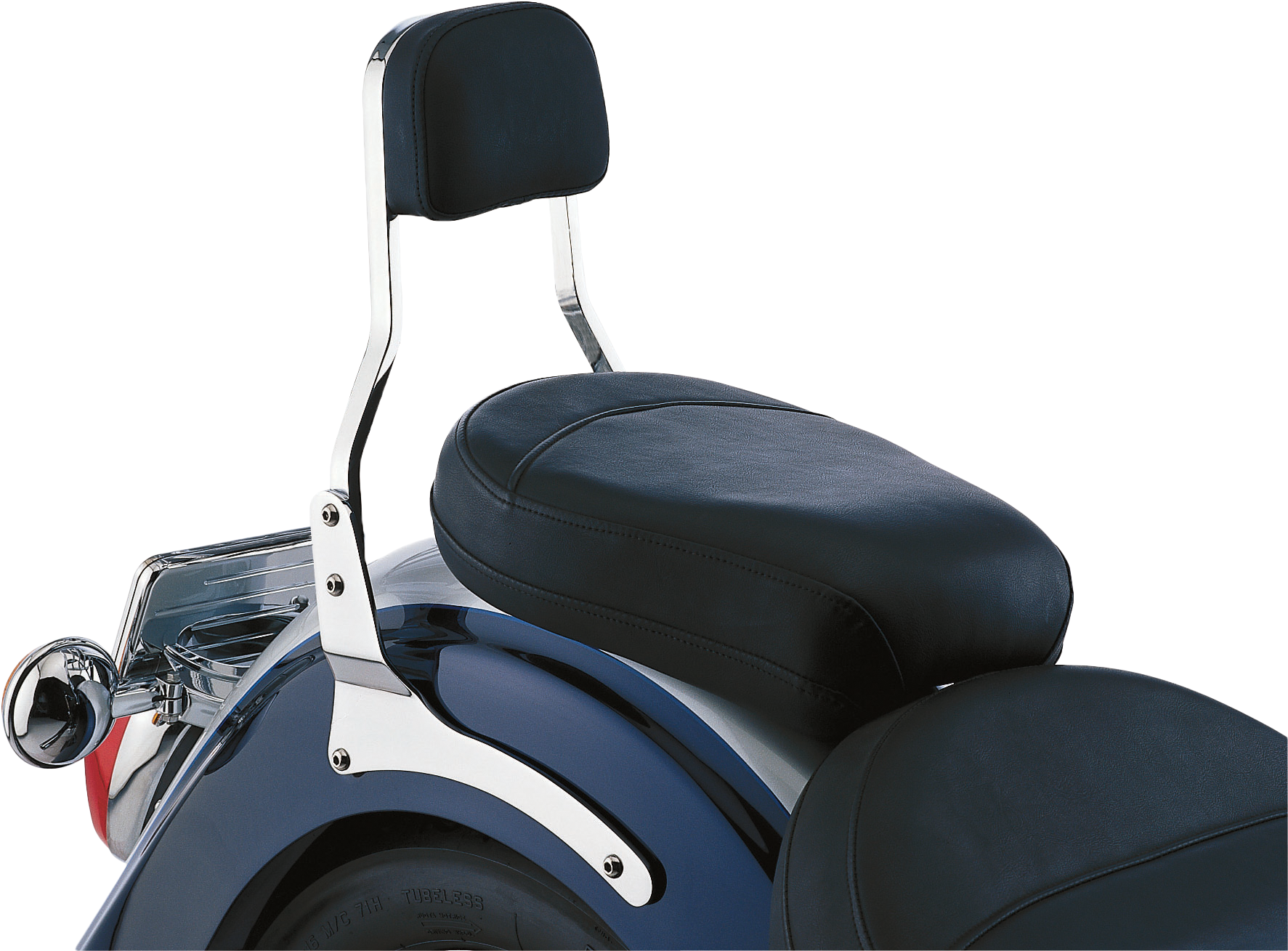 SHORT SISSY BAR W/PAD CHROME HON SHADOW AERO 750 04-16