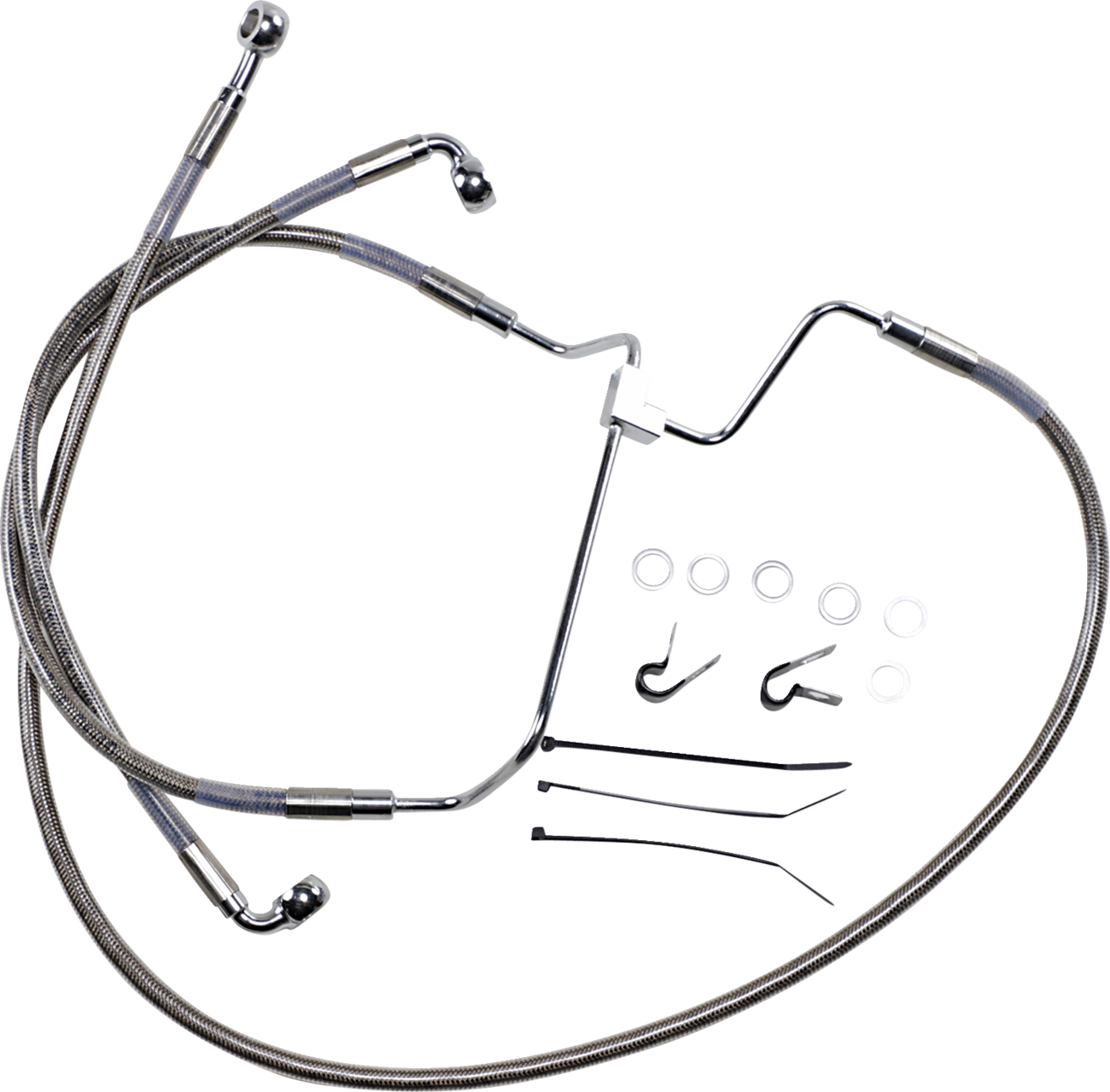 Extended Length Stainless Steel Brake Line Kit