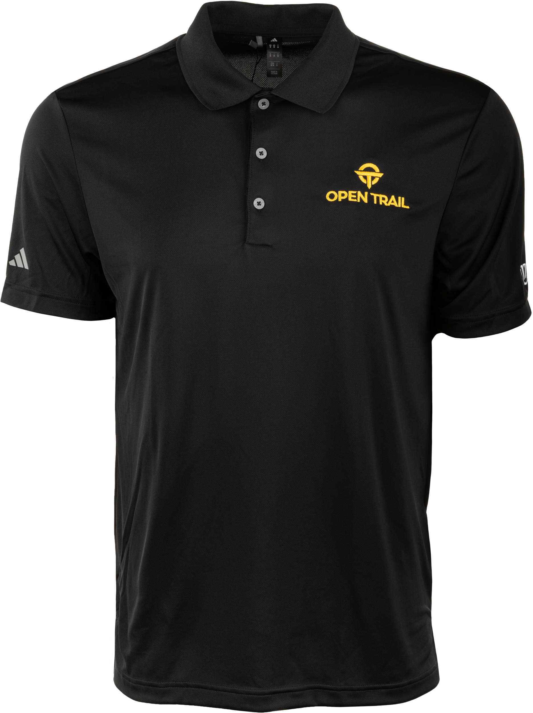 OPEN TRAIL POLO BLACK/YELLOW XL
