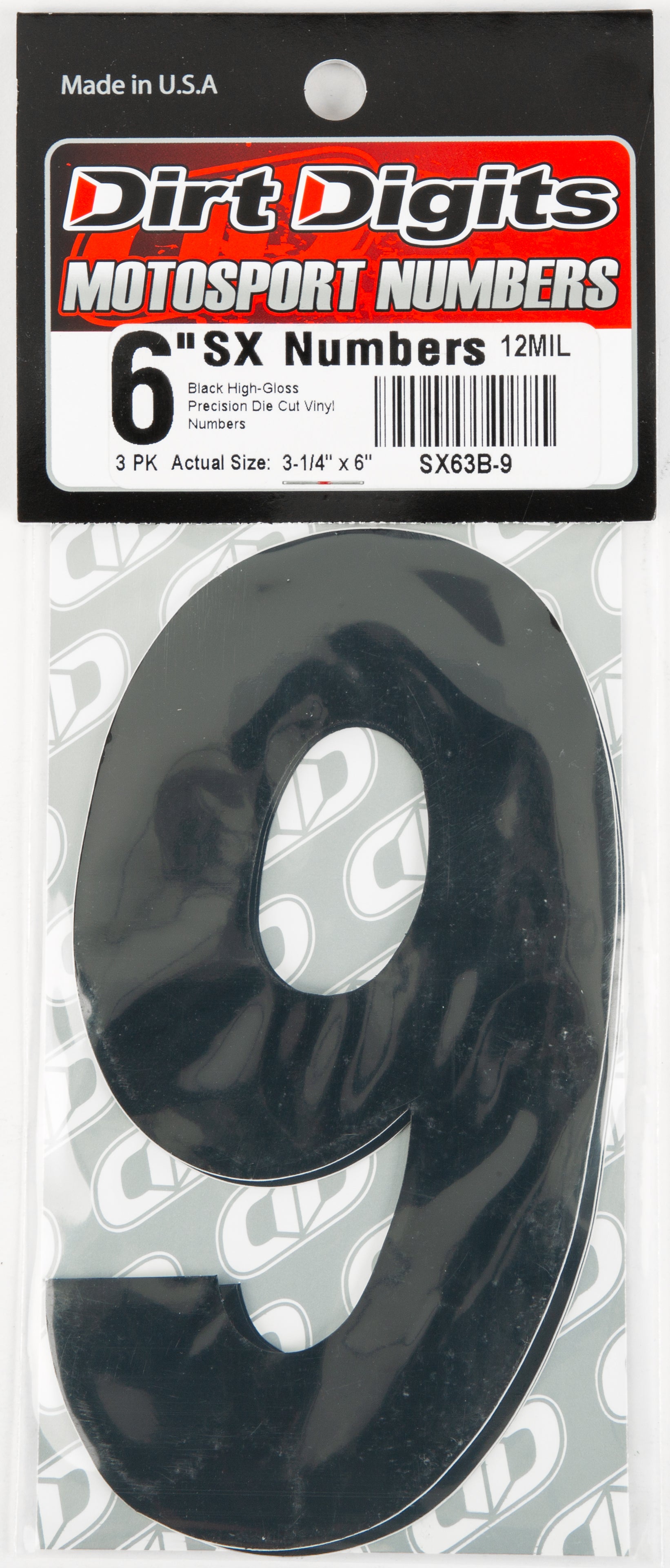 Super X Competition Stick-on Numbers