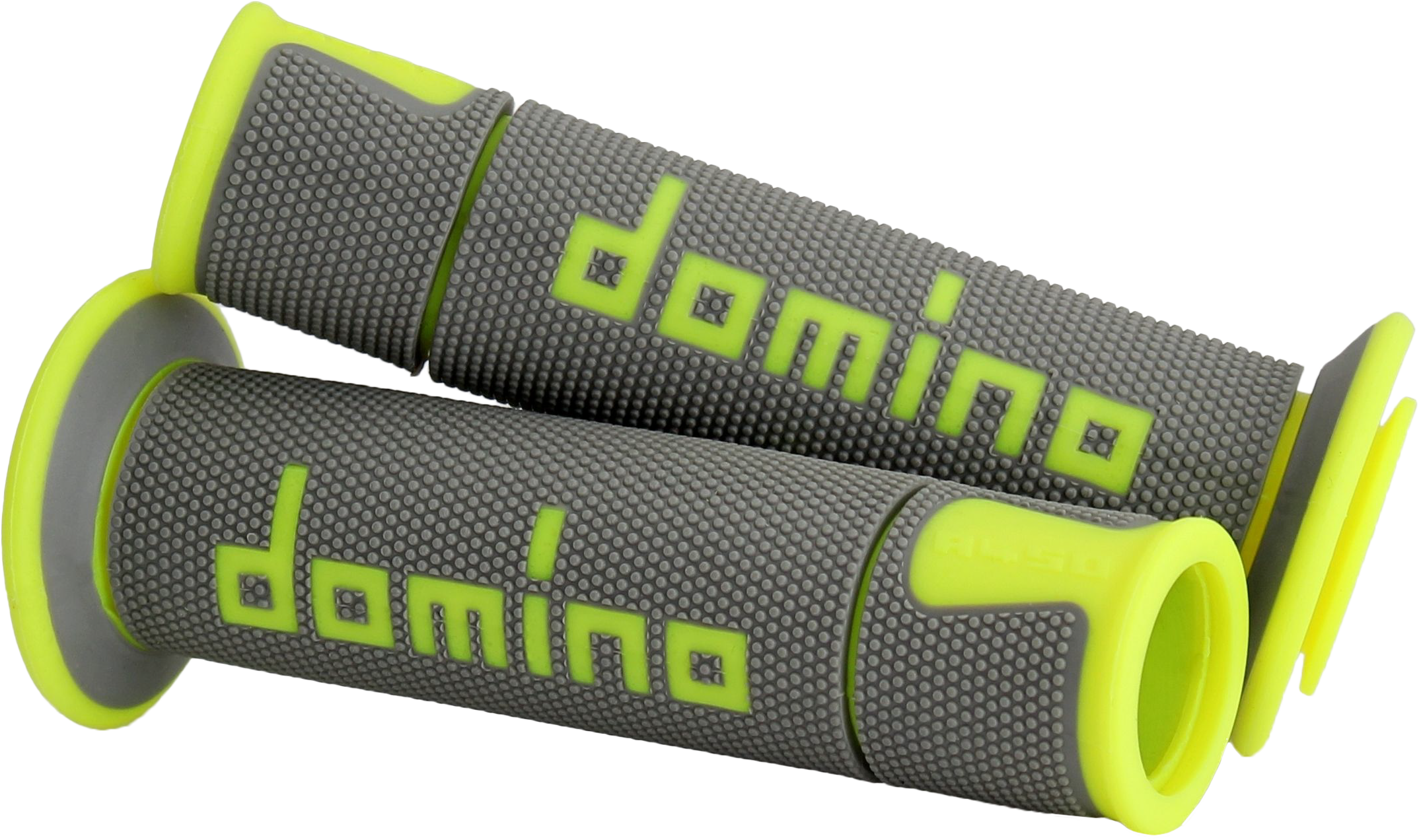 A450 ROAD RACING GRIPS GRAY/FLO YELLOW PAIR