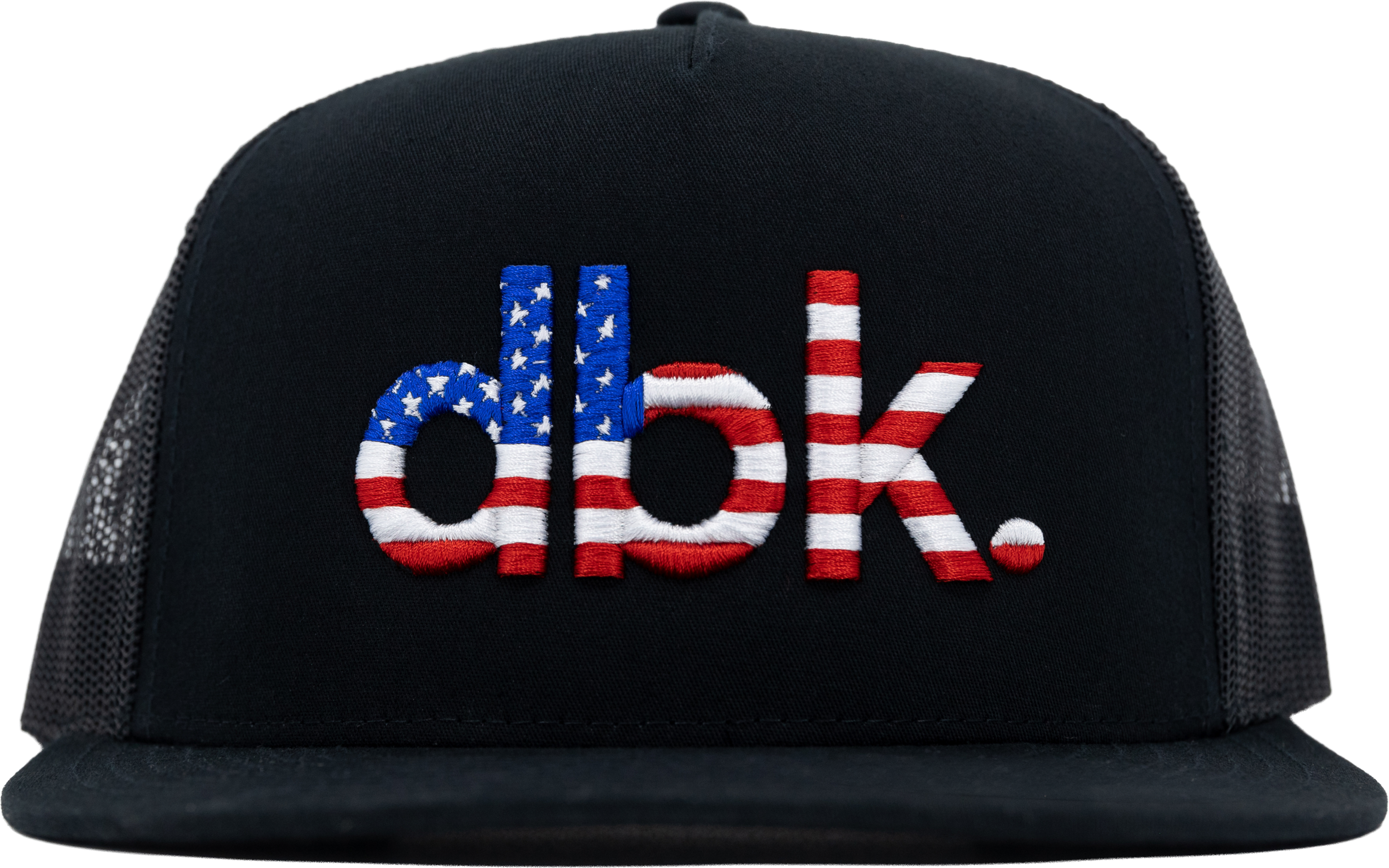 BASICS FLAG 2FIFTY BLACK TRUCKER HAT