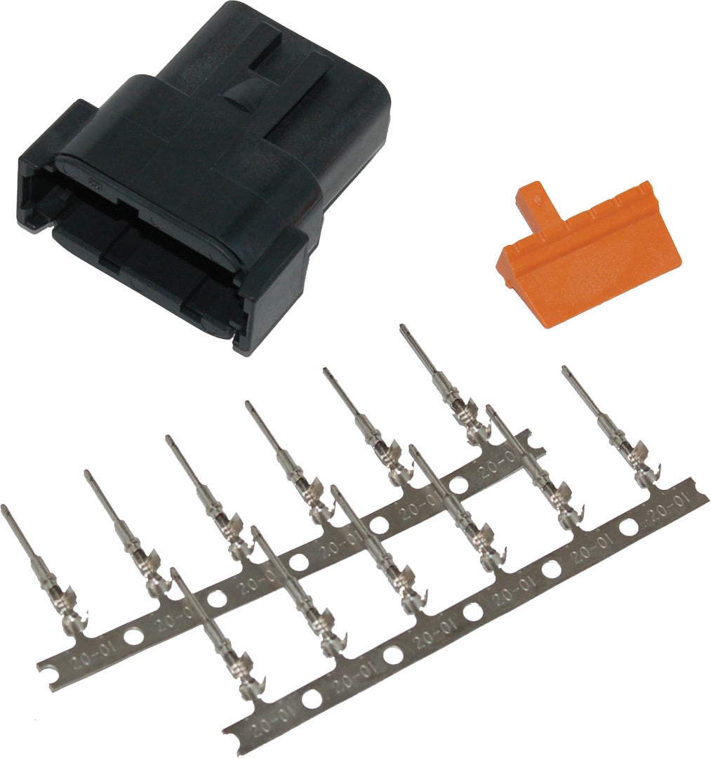Deutsch DTM Receptacle W/Stamped Terminals and Wedgelock