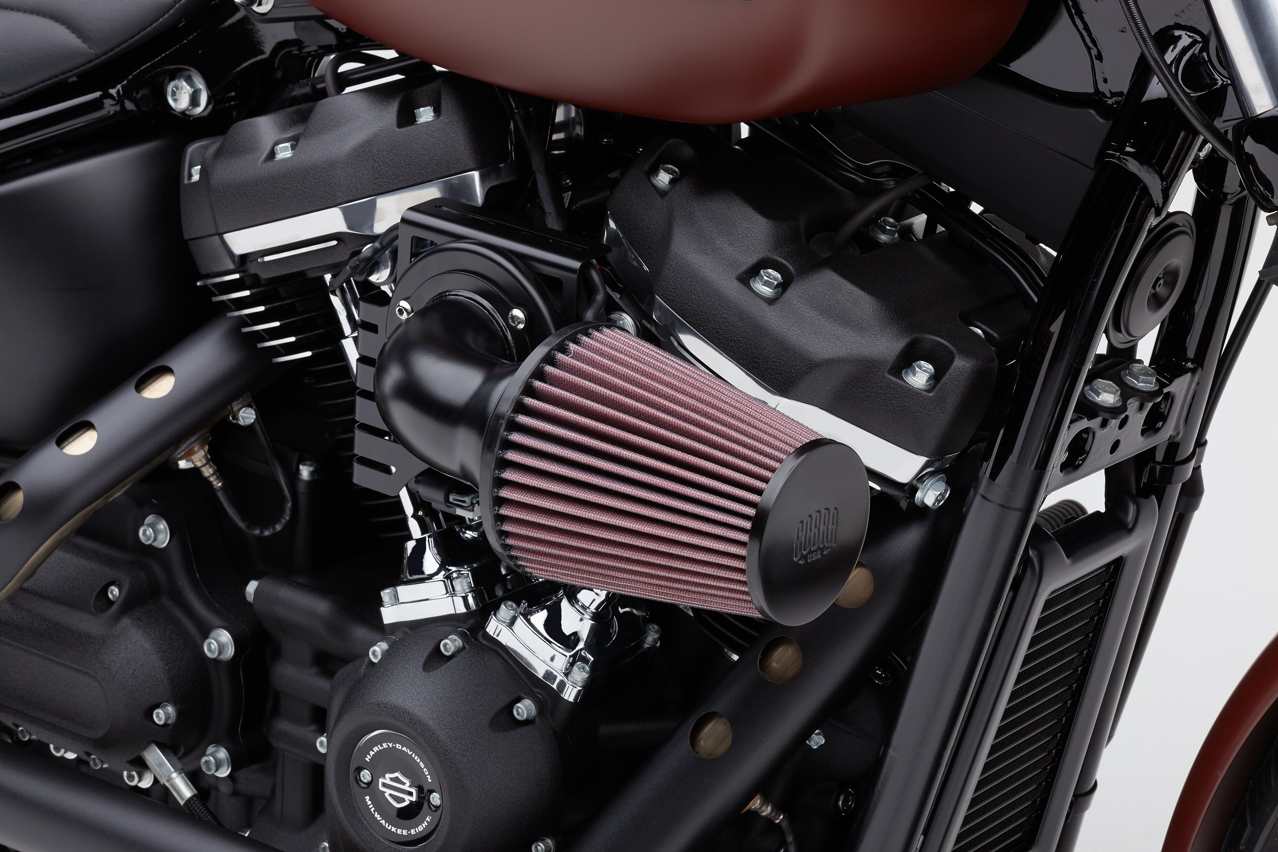 CONE AIR INTAKE SYSTEM BLACK/BLACK SOFTAIL DYNA 00-17