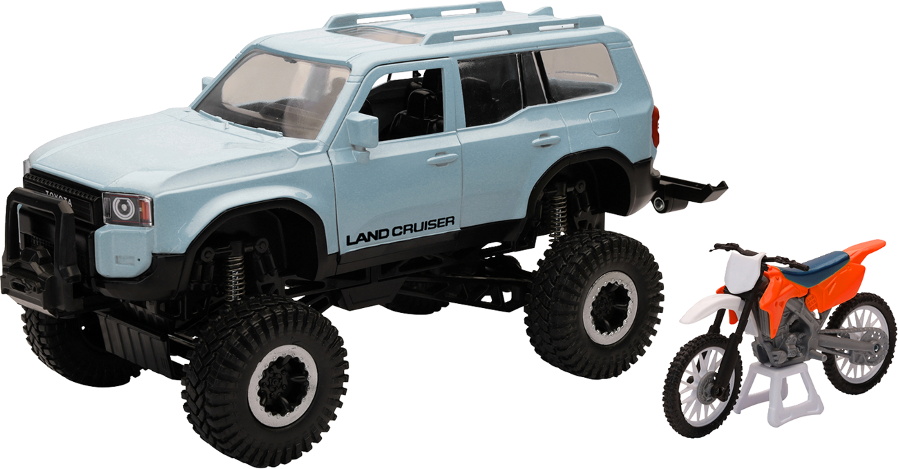 Toyota Land Cruiser with Dirt Bike