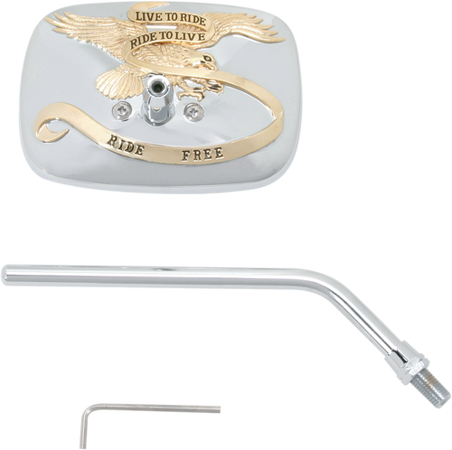 "Ride Free" Steel Mirror