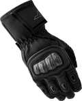 S1 D3O LADIES GLOVE BLACK LEATHER SM