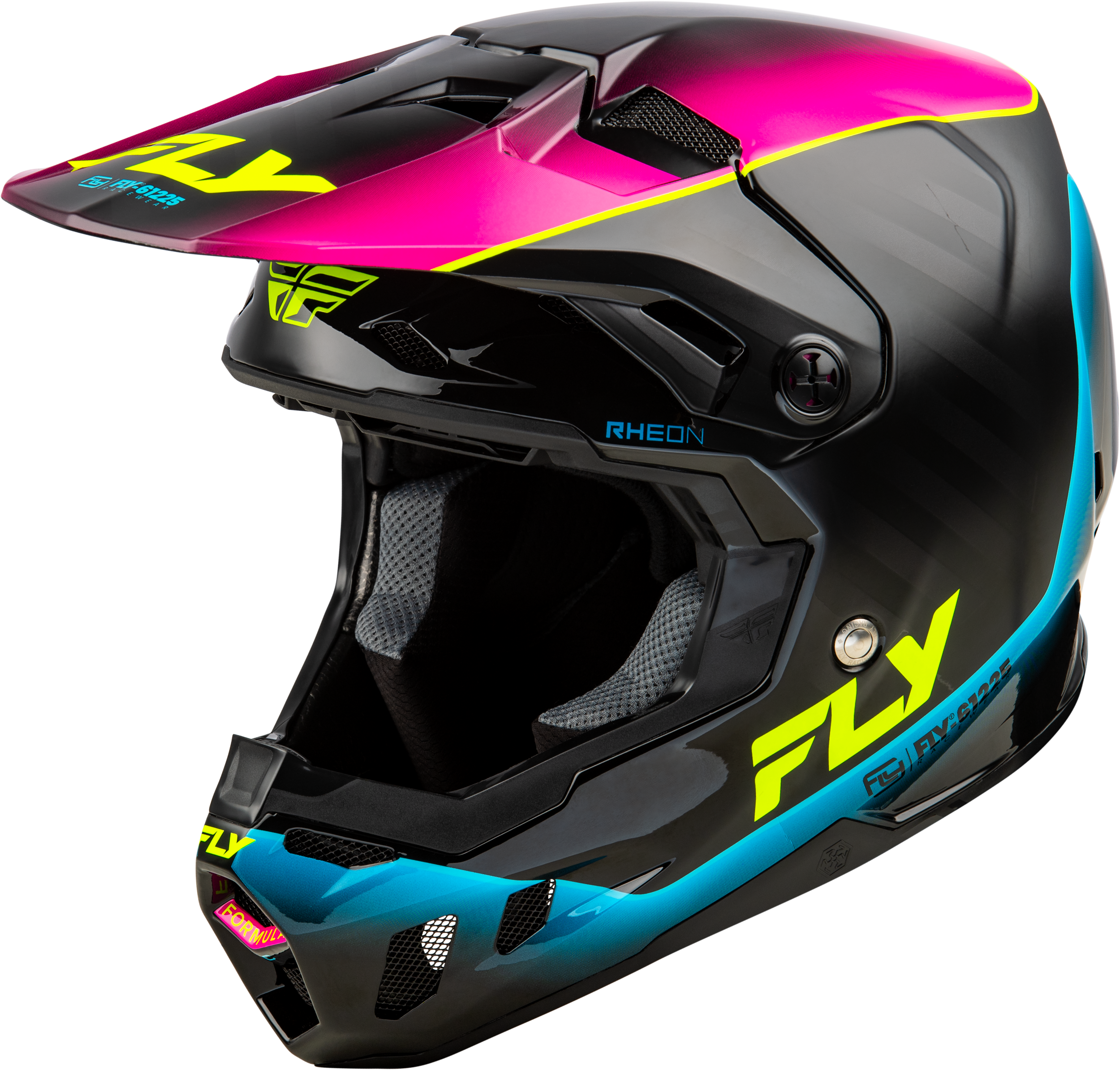 YOUTH FORMULA CC UNDERGLOW HELMET BLACK/PINK/BLUE YL