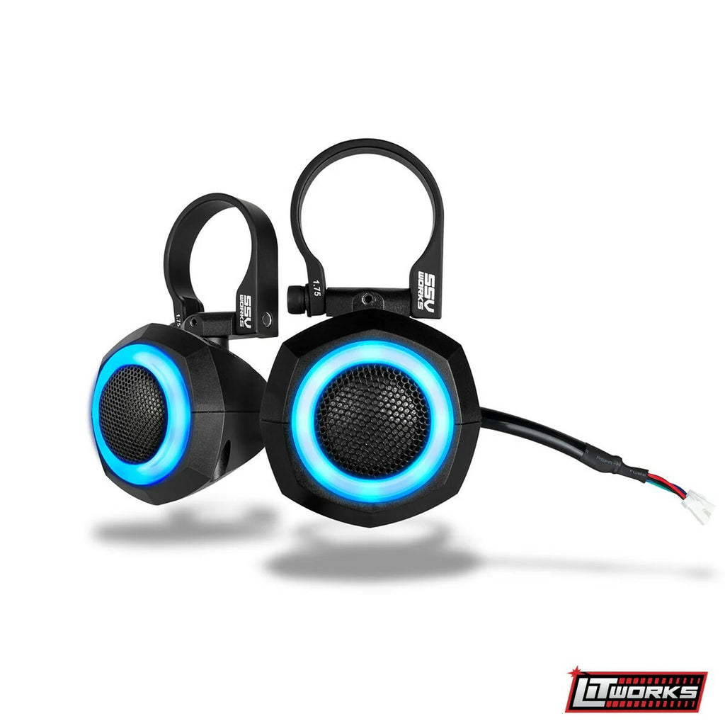 SSV Universal 1" Cage-Pod Tweeters w/RGB Ring