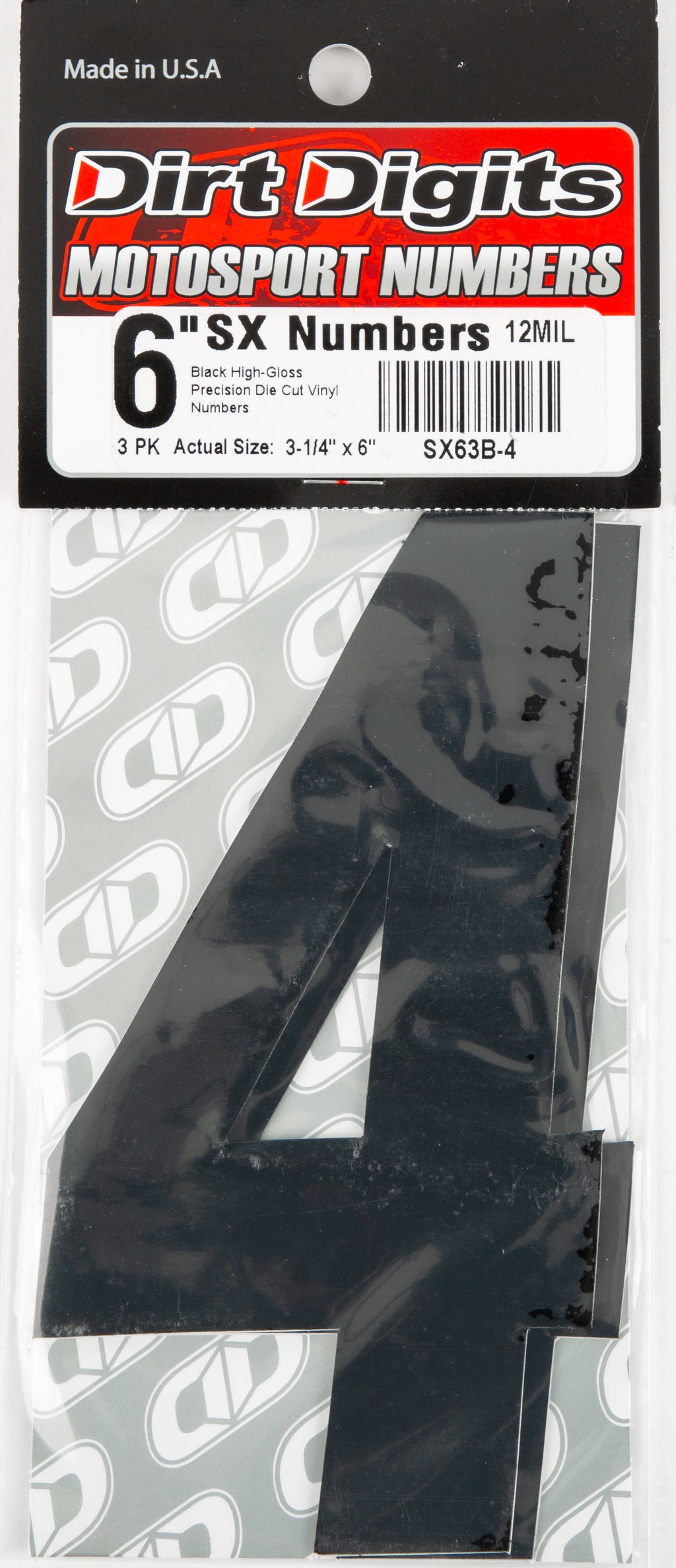 Super X Competition Stick-on Numbers