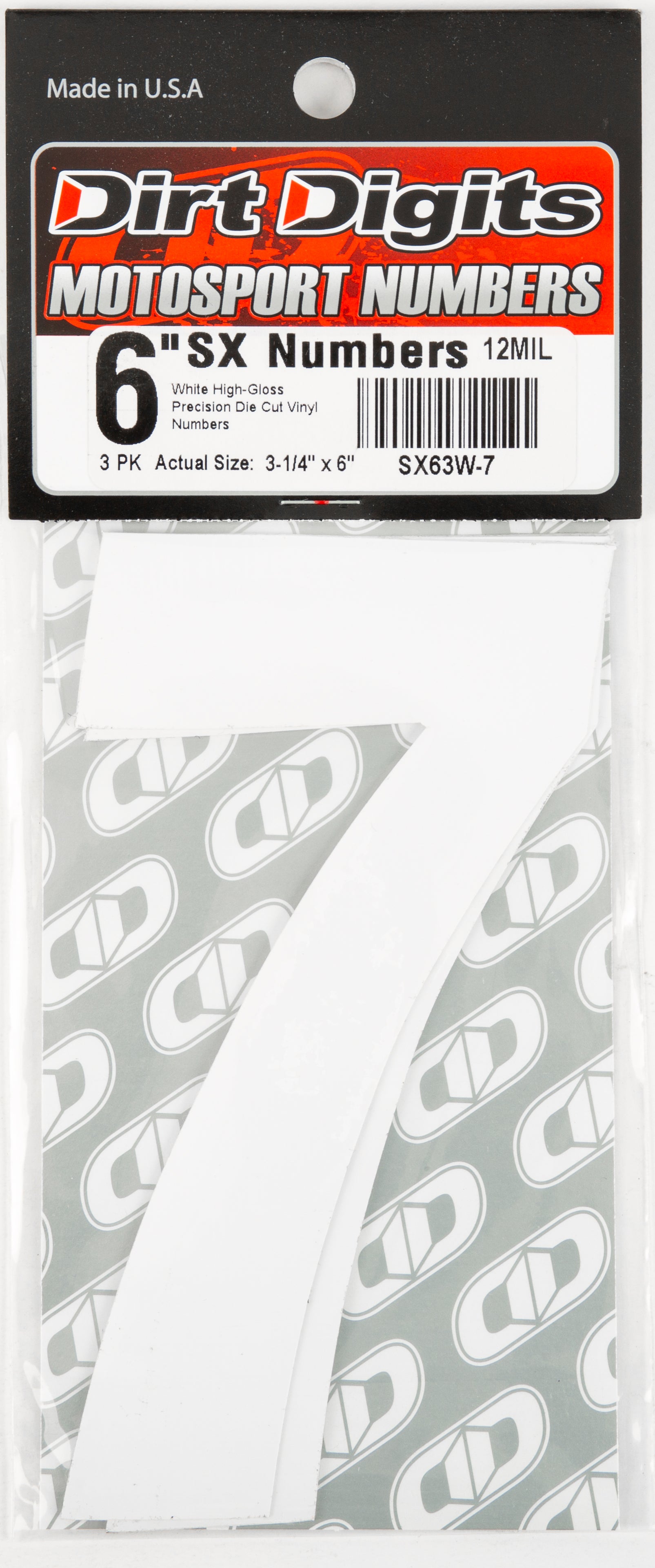 Super X Competition Stick-on Numbers