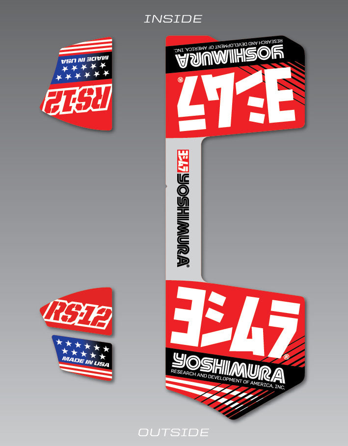 RS-12 Muffler Decals