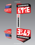 RS-12 Muffler Decals