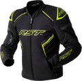 S1 D3O TEXTILE JACKET BLACK/GREY/FLO YEL LG