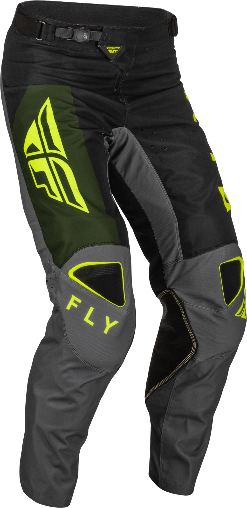 Kinetic Jet Racewear Black/Olive Green/Hi-Vis