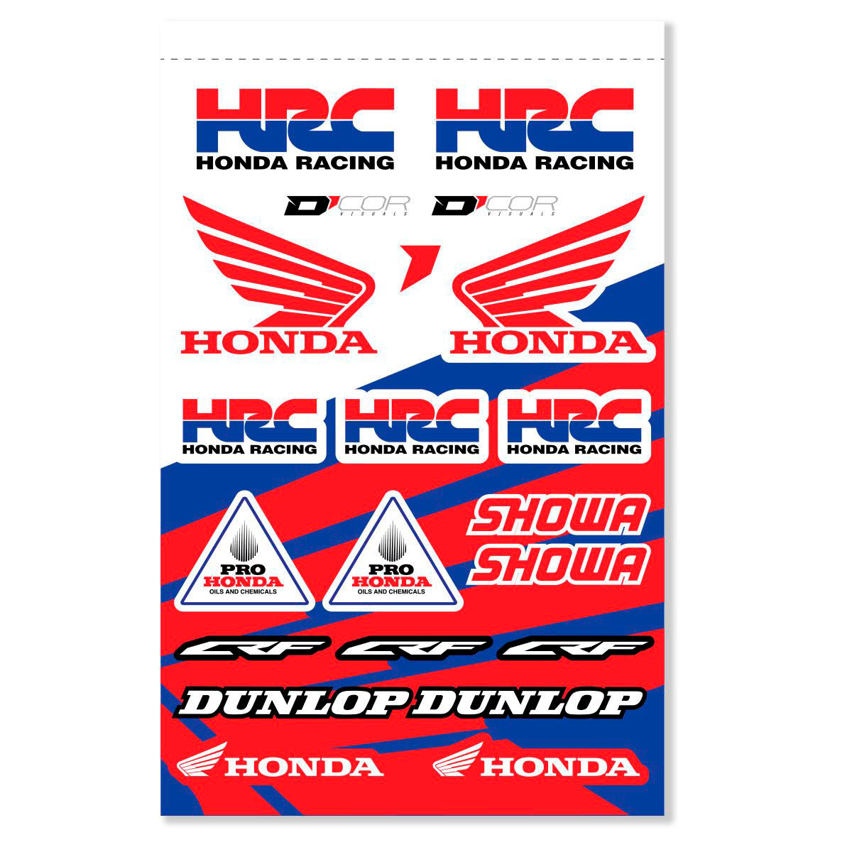 Honda Decal Sheet