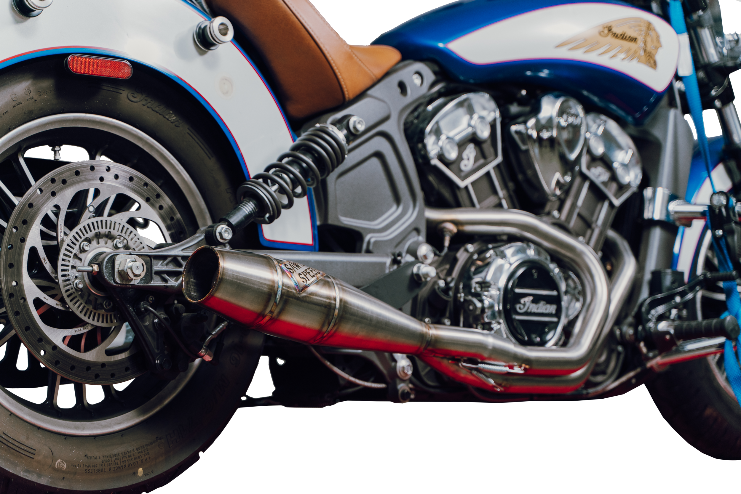 Indian Scout Long Cannon Exhaust