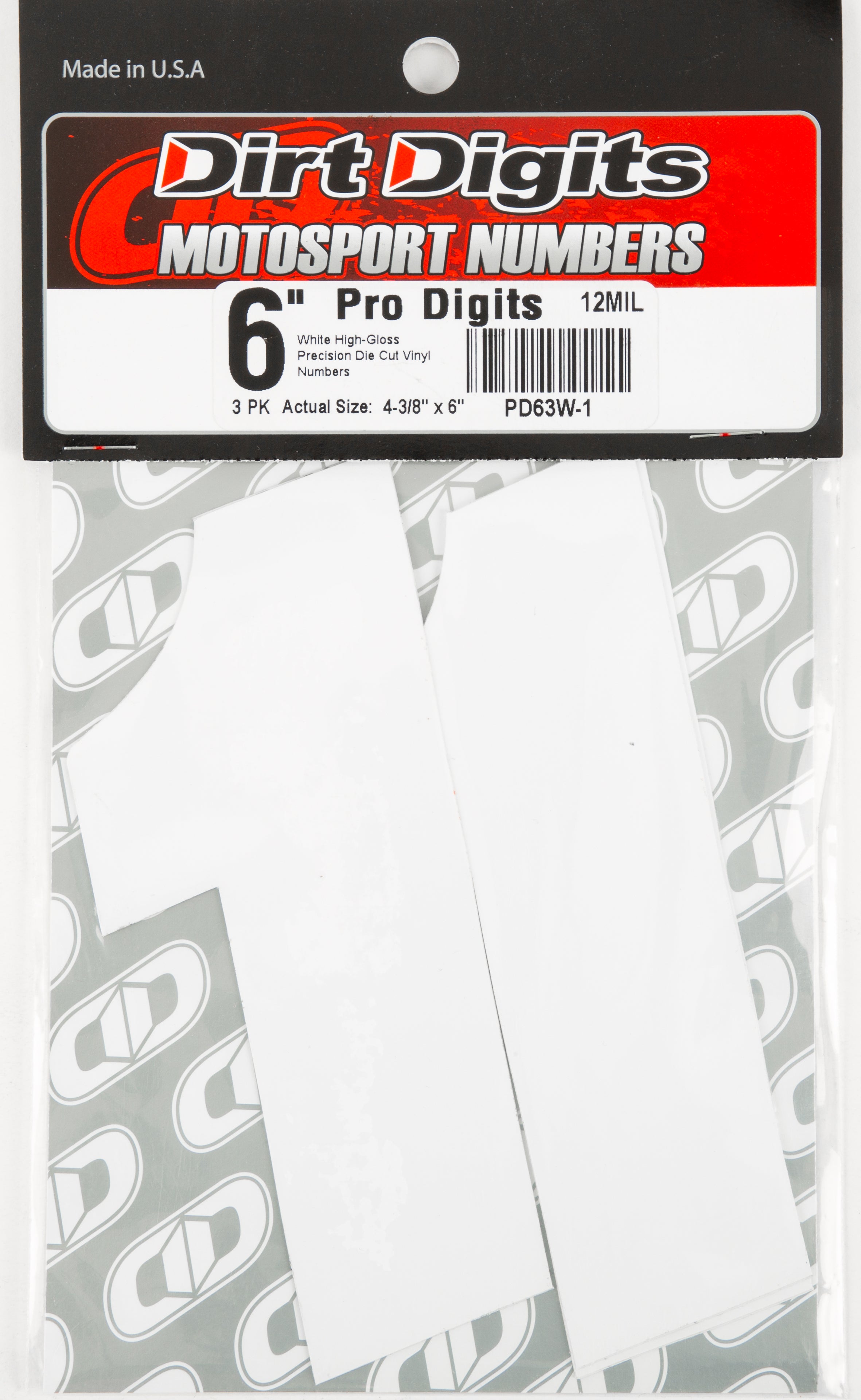 Super X Competition Stick-on Numbers