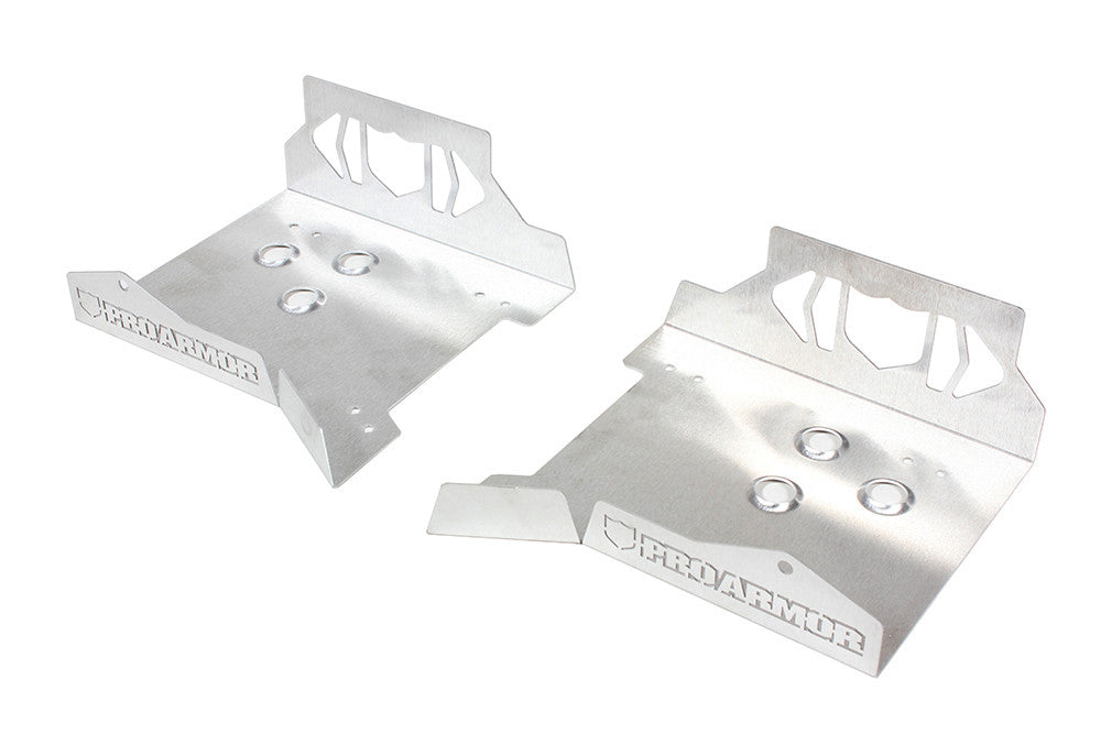 Rear A-Arm Armor Brushed Aluminum