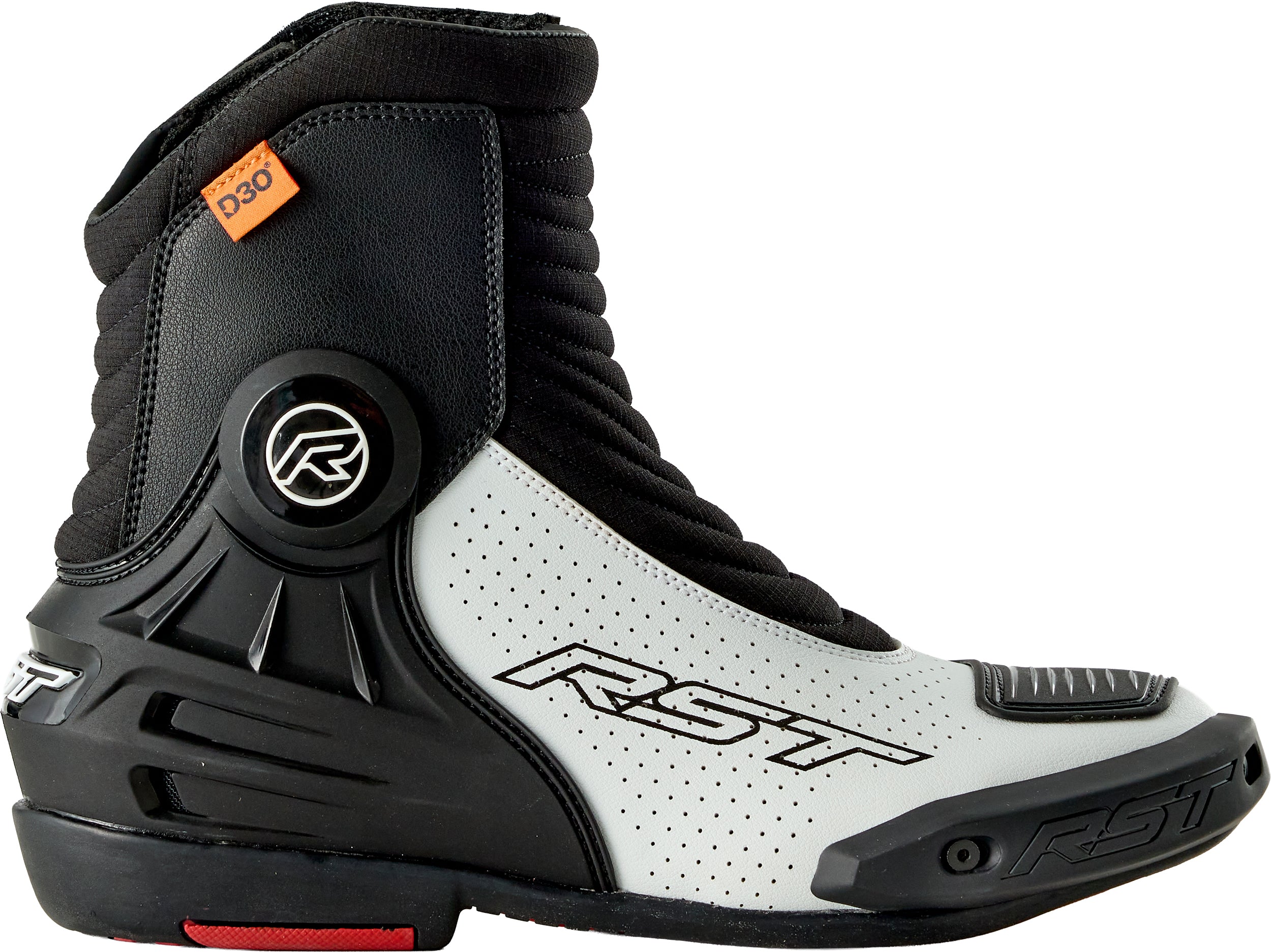 TRACTECH EVO D3O SHORT BOOT BLACK/WHITE 6